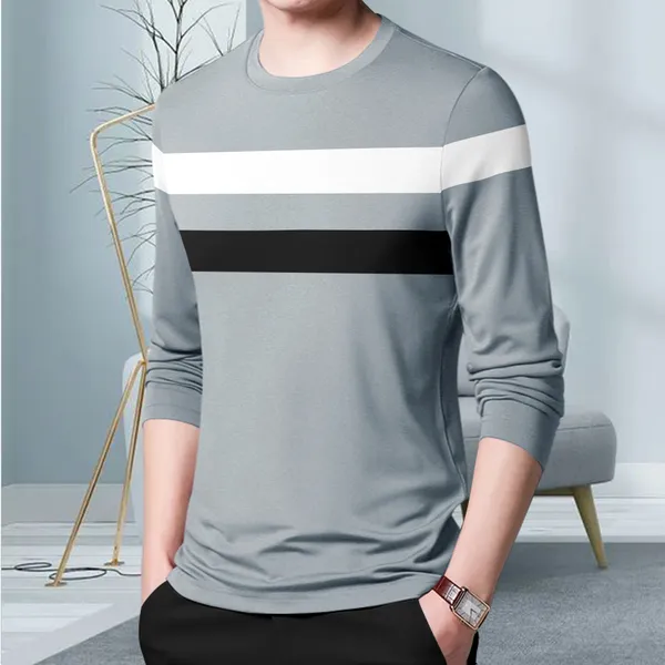Grey_&_Teal_Blue_Premium_Cotton_Blend_Full_Sleeve_Round_Neck_Regular_Fit_T-Shirt_For_Men_(Pack_Of_2)