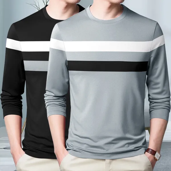 Black_&_Grey_Premium_Cotton_Blend_Full_Sleeve_Round_Neck_Regular_Fit_T-Shirt_For_Men_(Pack_Of_2)