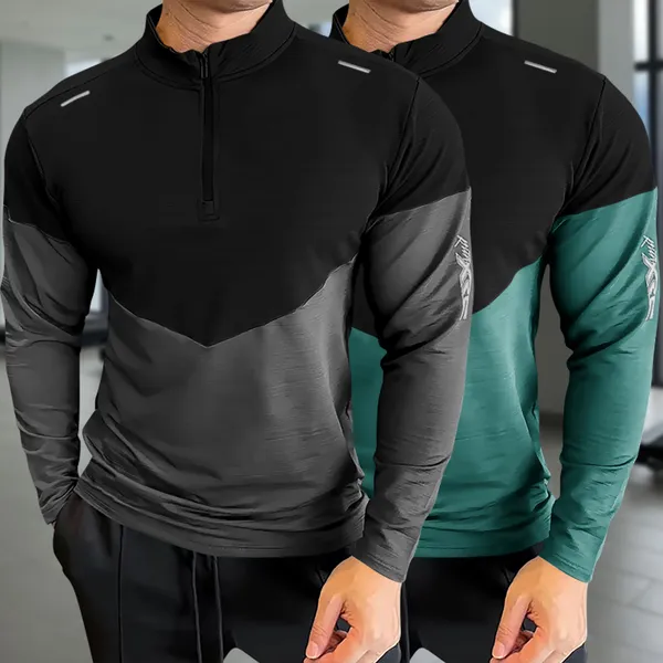 Grey_&_Moisgreen_Premium_Polyester_Full_Sleeve_Henley_Neck_Regular_Fit_T-Shirt_For_Men_(Pack_Of_2)