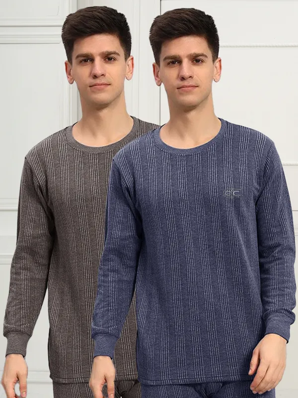Brown_&_Navy_Blue_Premium_Cotton_Blend_Full_Sleeve_Round_Neck_Regular_Fit_T-Shirt_For_Men_(Pack_Of_2)
