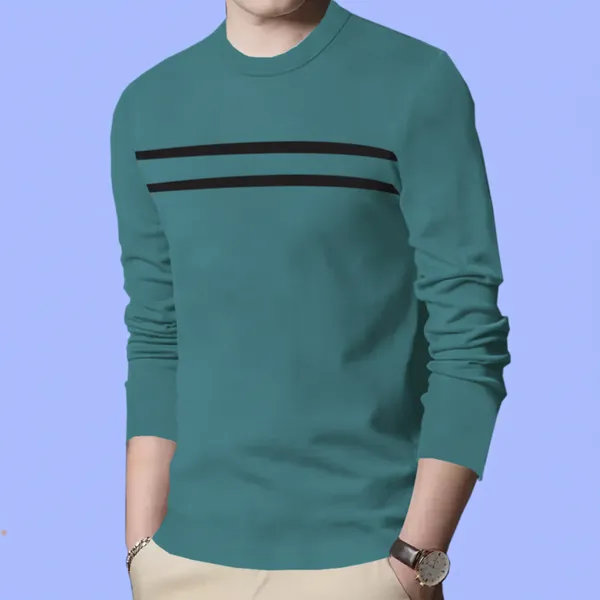 Moisgreen_Premium_Cotton_Blend_Full_Sleeve_Round_Neck_Regular_Fit_T-Shirt_For_Men
