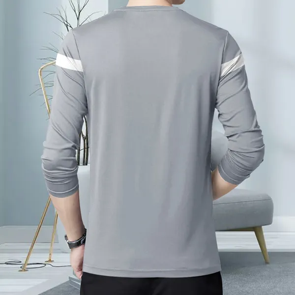 Grey_Premium_Cotton_Blend_Full_Sleeve_Round_Neck_Regular_Fit_T-Shirt_For_Men