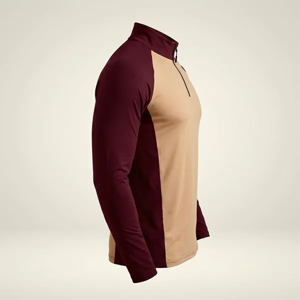 Orange_Premium_Polyester_Full_Sleeve_Henley_Neck_Regular_Fit_T-Shirt_For_Men