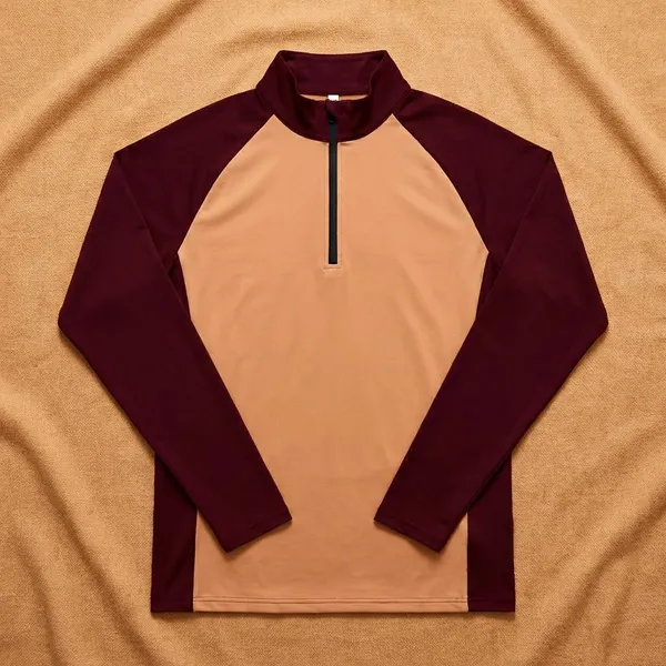 Orange_Premium_Polyester_Full_Sleeve_Henley_Neck_Regular_Fit_T-Shirt_For_Men