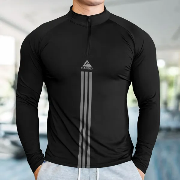 Black_Premium_Polyester_Full_Sleeve_Henley_Neck_Regular_Fit_T-Shirt_For_Men