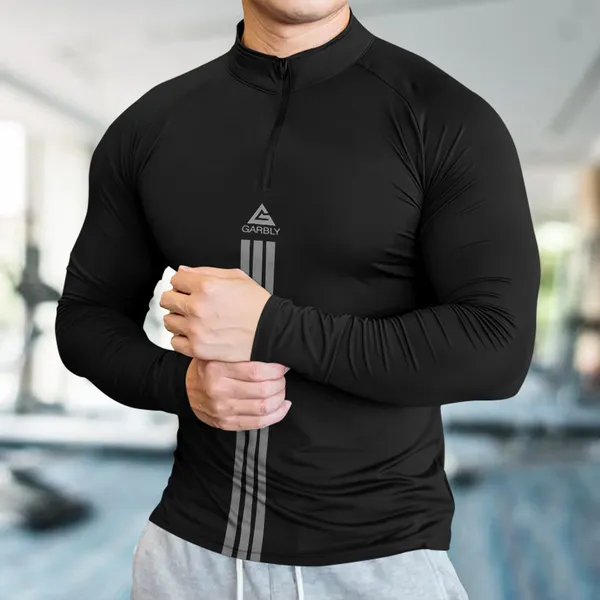 Black_Premium_Polyester_Full_Sleeve_Henley_Neck_Regular_Fit_T-Shirt_For_Men