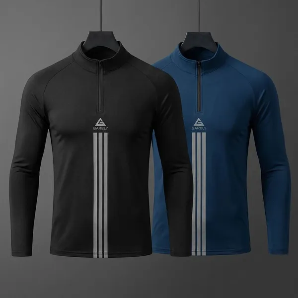 Pack_Of_2_Black_&_Blue_Premium_Polyester_Full_Sleeve_Henley_Neck_Regular_Fit_T-Shirt_For_Men