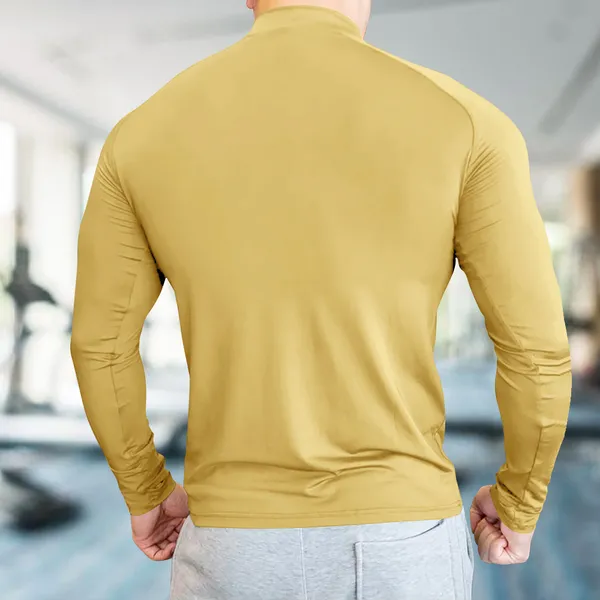 Pack_Of_2_Yellow_&_Red_Premium_Polyester_Full_Sleeve_Henley_Neck_Regular_Fit_T-Shirt_For_Men