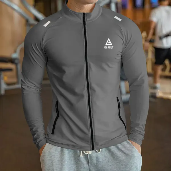 Grey_Premium_Polyester_Full_Sleeve_Henley_Neck_Regular_Fit_T-Shirt_For_Men