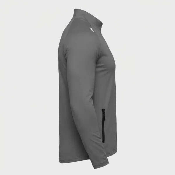 Grey_Premium_Polyester_Full_Sleeve_Henley_Neck_Regular_Fit_T-Shirt_For_Men