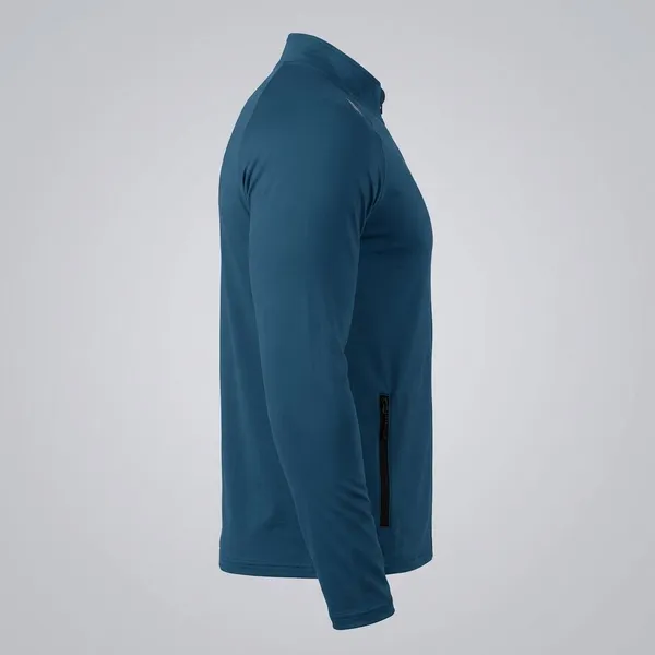 Blue_Premium_Polyester_Full_Sleeve_Henley_Neck_Regular_Fit_T-Shirt_For_Men
