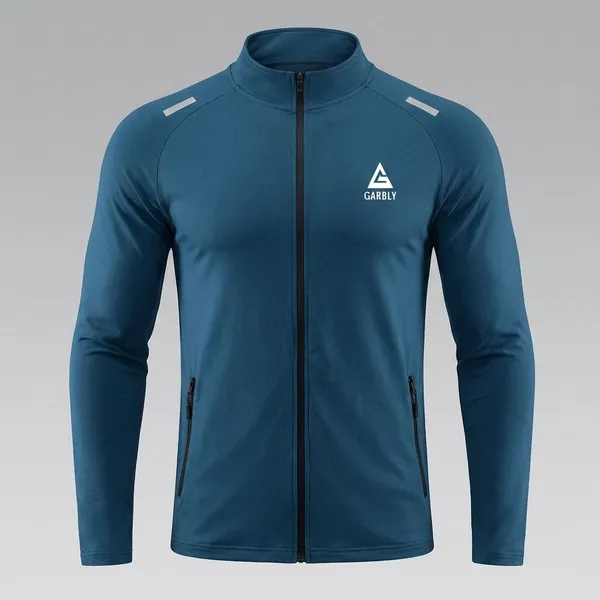 Blue_Premium_Polyester_Full_Sleeve_Henley_Neck_Regular_Fit_T-Shirt_For_Men