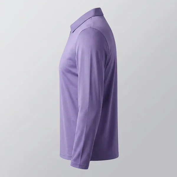 Purple_Premium_Cotton_Blend_Full_Sleeve_Polo_Neck_Regular_Fit_T-Shirt_For_Men