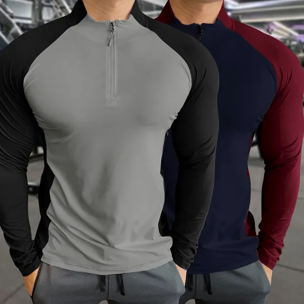 Pack_Of_2_Black_&_Maroon_Premium_Polyester_Full_Sleeve_Henley_Neck_Regular_Fit_T-Shirt_For_Men