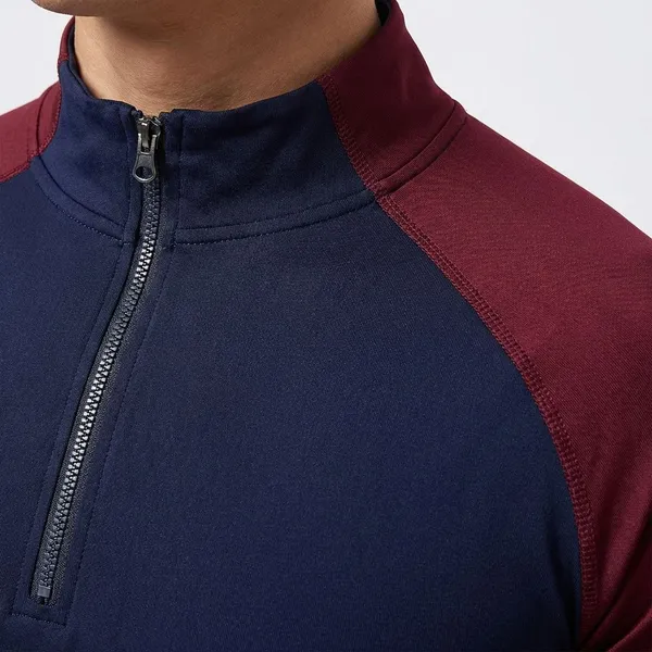 Pack_Of_2_Maroon_&_Blue_Premium_Polyester_Full_Sleeve_Henley_Neck_Regular_Fit_T-Shirt_For_Men
