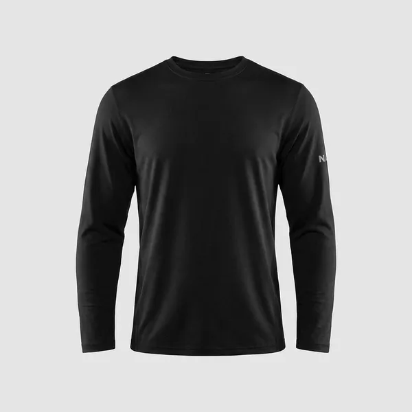 Black_Premium_Polyester_Full_Sleeve_Henley_Neck_Regular_Fit_T-Shirt_For_Men