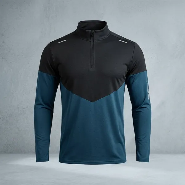 Navy_Blue_Premium_Polyester_Full_Sleeve_Henley_Neck_Regular_Fit_T-Shirt_For_Men