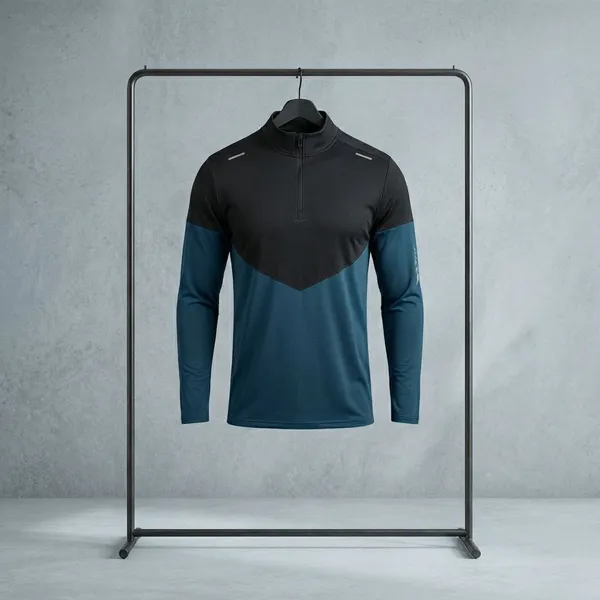 Navy_Blue_Premium_Polyester_Full_Sleeve_Henley_Neck_Regular_Fit_T-Shirt_For_Men