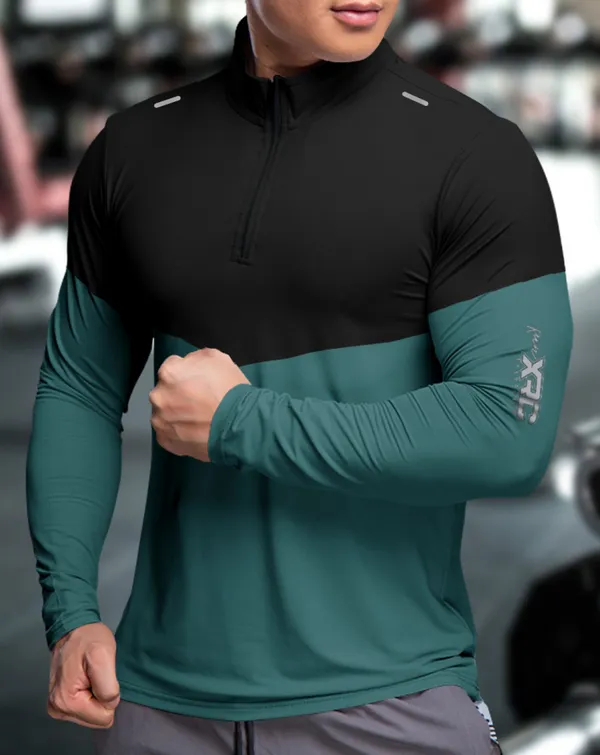 Pack_Of_2_Mossgreen_&_Ice_Blue_Premium_Polyester_Full_Sleeve_Henley_Neck_Regular_Fit_T-Shirt_For_Men