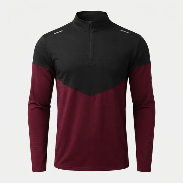 Pack_Of_2_Red_&_Grey_Premium_Polyester_Full_Sleeve_Henley_Neck_Regular_Fit_T-Shirt_For_Men