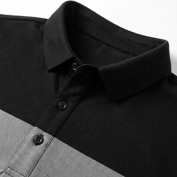 Black_&_Teal_Blue_Premium_Cotton_Blend_Full_Sleeve_Polo_Neck_Regular_Fit_T-Shirt_For_Men_(Pack_Of_2)
