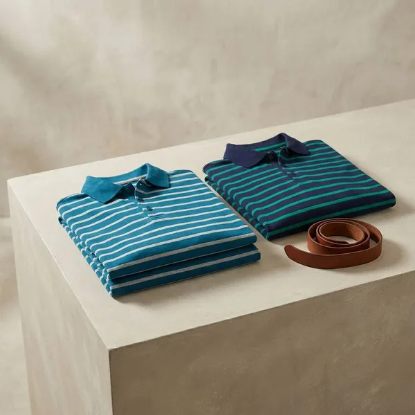 Teal_Blue_&_Dark_Navy_Premium_Cotton_Blend_Full_Sleeve_Polo_Neck_Regular_Fit_T-Shirt_For_Men_(Pack_Of_2)