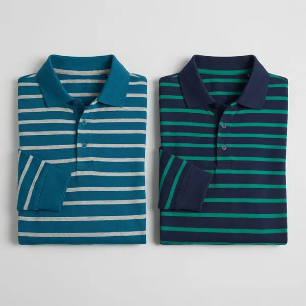 Teal_Blue_&_Dark_Navy_Premium_Cotton_Blend_Full_Sleeve_Polo_Neck_Regular_Fit_T-Shirt_For_Men_(Pack_Of_2)