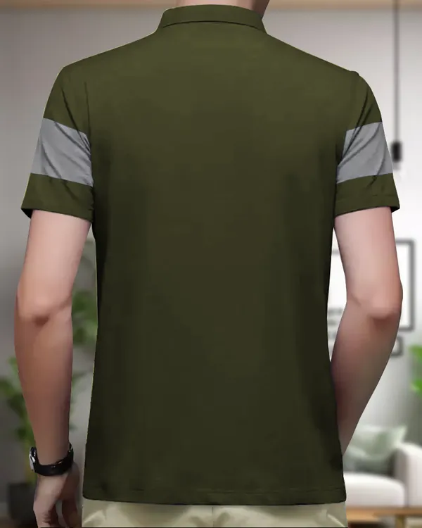 Navy_Blue_&_Olive_Premium_Cotton_Blend_Half_Sleeve_Polo_Neck_Regular_Fit_T-Shirt_For_Men_(Pack_Of_2)