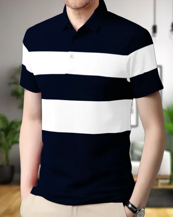 Navy_Blue_&_Olive_Premium_Cotton_Blend_Half_Sleeve_Polo_Neck_Regular_Fit_T-Shirt_For_Men_(Pack_Of_2)