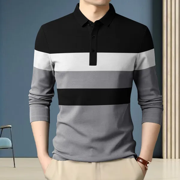 Black_&_Maroon_Premium_Cotton_Blend_Full_Sleeve_Polo_Neck_Regular_Fit_T-Shirt_For_Men_(Pack_Of_2)