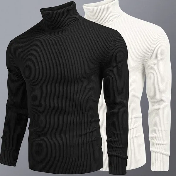 Black_&_White_Premium_Cotton_Blend_Full_Sleeve_High_Neck_Regular_Fit_T-Shirt_For_Men_(Pack_Of_2)