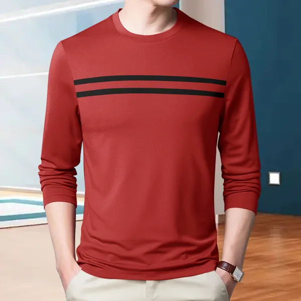 Black_&_Red_Premium_Cotton_Blend_Full_Sleeve_Round_Neck_Regular_Fit_T-Shirt_For_Men_(Pack_Of_2)