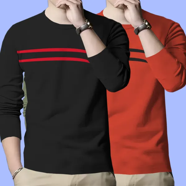 Black_&_Red_Premium_Cotton_Blend_Full_Sleeve_Round_Neck_Regular_Fit_T-Shirt_For_Men_(Pack_Of_2)
