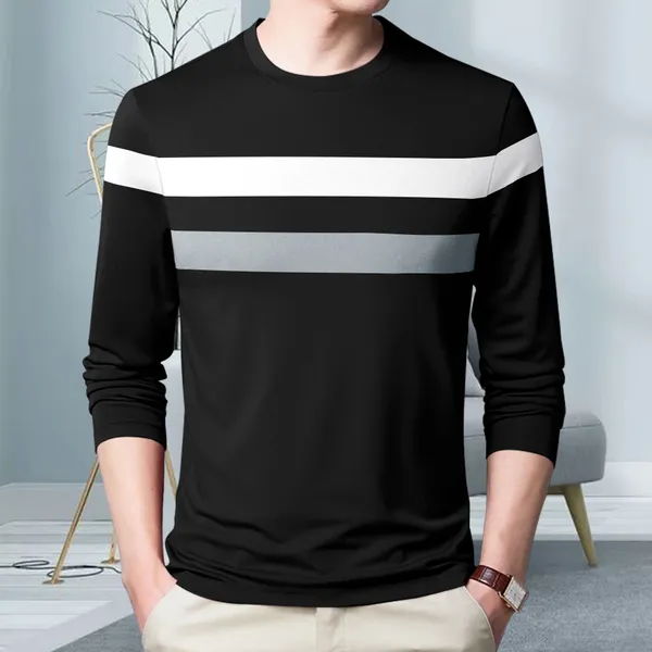 Black_Premium_Cotton_Blend_Full_Sleeve_Round_Neck_Regular_Fit_T-Shirt_For_Men