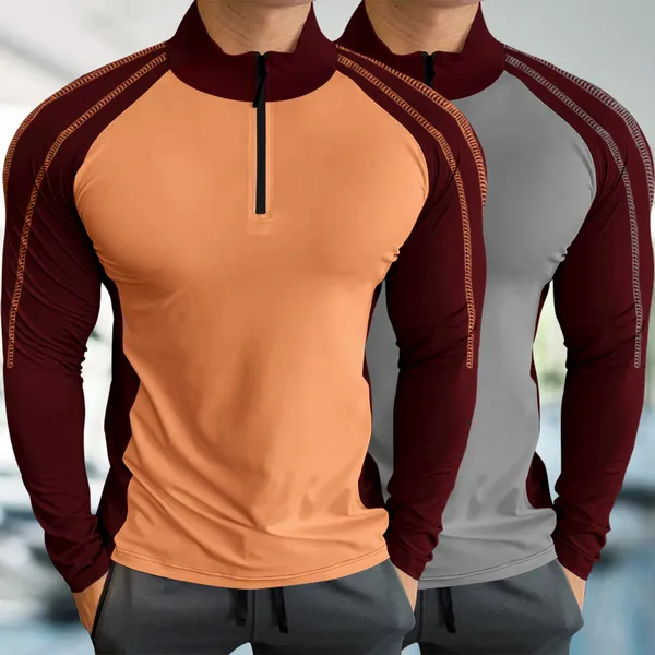 Orange_&_Maroon_Premium_Polyester_Full_Sleeve_Henley_Neck_Regular_Fit_T-Shirt_For_Men_(Pack_Of_2)