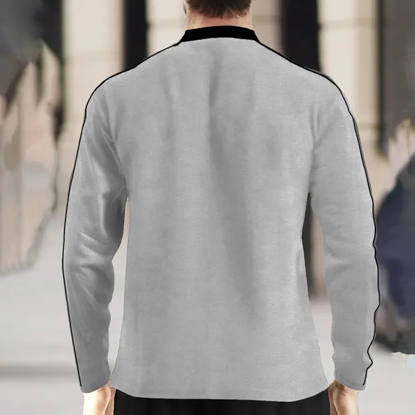 Grey_&_Maroon_Premium_Cotton_Blend_Full_Sleeve_Mandarin_Collar_Regular_Fit_T-Shirt_For_Men_(Pack_Of_2)