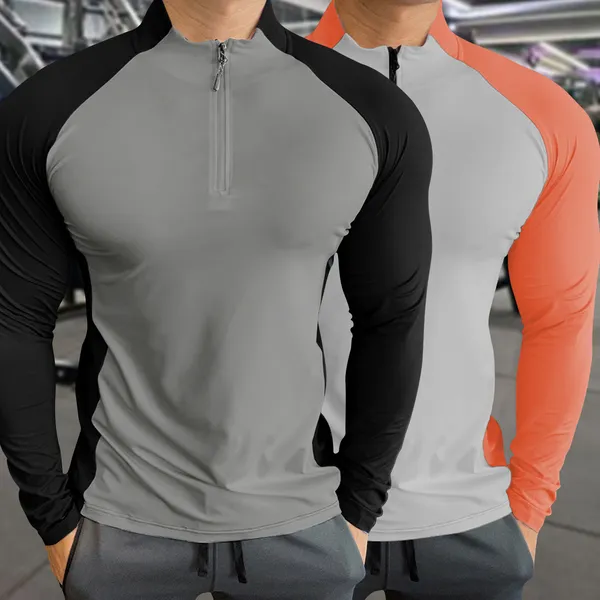 Black_&_Orange_Premium_Polyester_Full_Sleeve_Henley_Neck_Regular_Fit_T-Shirt_For_Men_(Pack_Of_2)