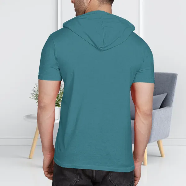 Maroon_&_Moisgreen_Premium_Cotton_Blend_Half_Sleeve_Hooded_Neck_Regular_Fit_T-Shirt_For_Men_(Pack_Of_2)