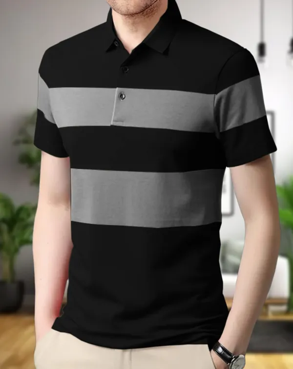 Navy_Blue_&_Black_Premium_Cotton_Blend_Half_Sleeve_Polo_Neck_Regular_Fit_T-Shirt_For_Men_(Pack_Of_2)