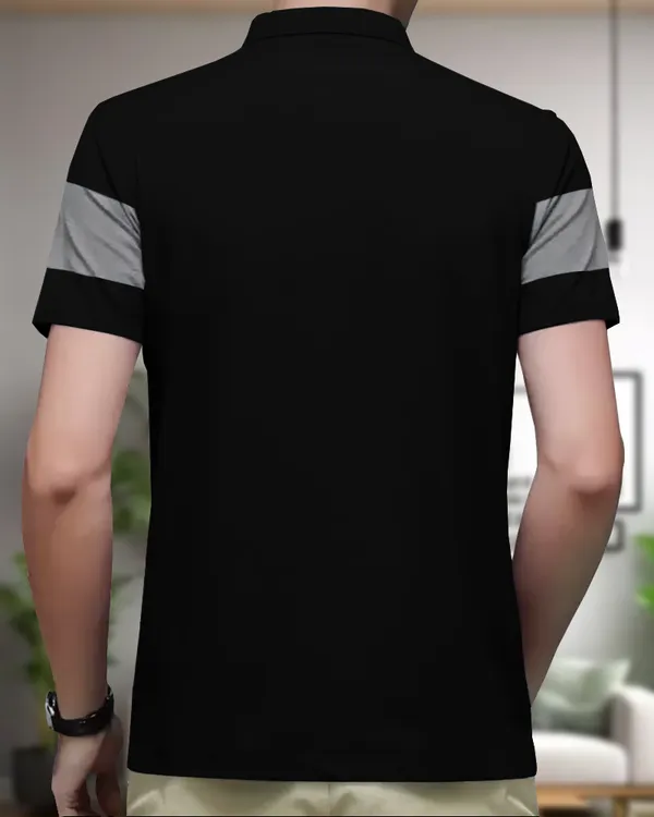 Navy_Blue_&_Black_Premium_Cotton_Blend_Half_Sleeve_Polo_Neck_Regular_Fit_T-Shirt_For_Men_(Pack_Of_2)