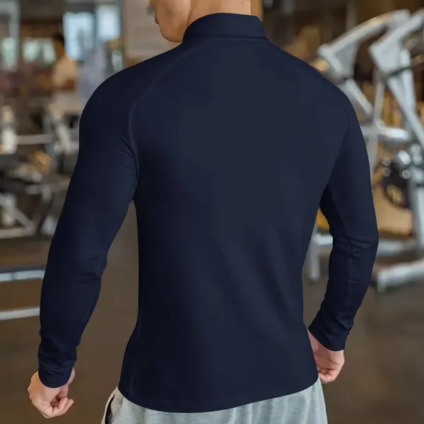 Navy_Blue_Premium_Polyester_Full_Sleeve_Henley_Neck_Regular_Fit_T-Shirt_For_Men