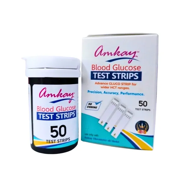 AmkayGluco_Blood_Glucose_Test_Strips_�_50_Count_|_Compatible_with_Glucometer_|_Fast,_Accurate_&_Easy_Blood_Sugar_Testing_|_Hygienic,_Single-Use_Diabetic_Test_Strips
