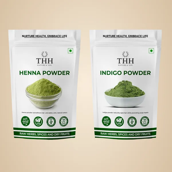 Pack_Of_2_Heena_And_Indigo_Powder_Pack_-_200G(100G_Each)_Organic_&_Natural_Mehndi_Powder_For_Hair_Colour_&_Hair_Care_Pack