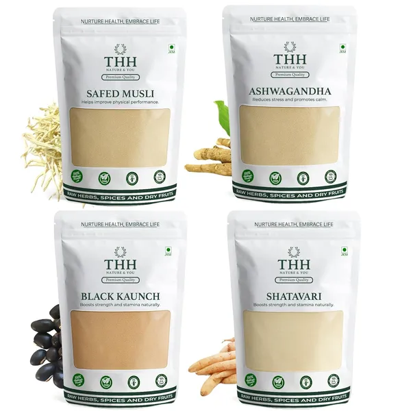 Pack_Of_4_Safed_Musli,_Ashwagandha,_Kaunchbeej,_Shatavari_Powder_Combo_-