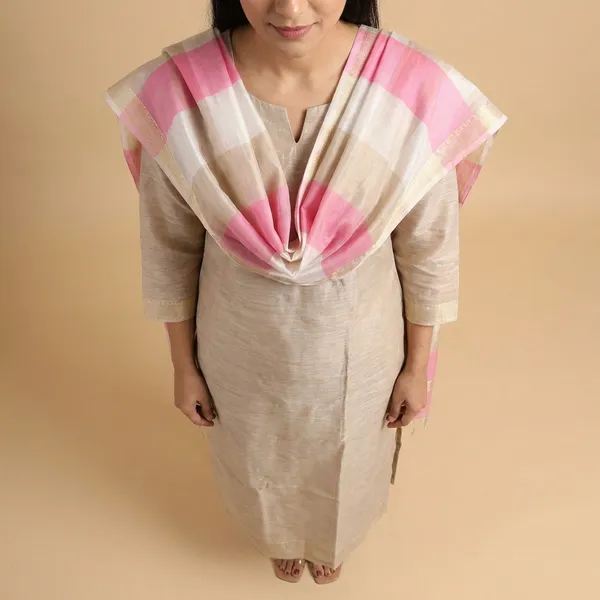 Cream_Banarasi_Cotton_Unstitch_Suit_For_Women