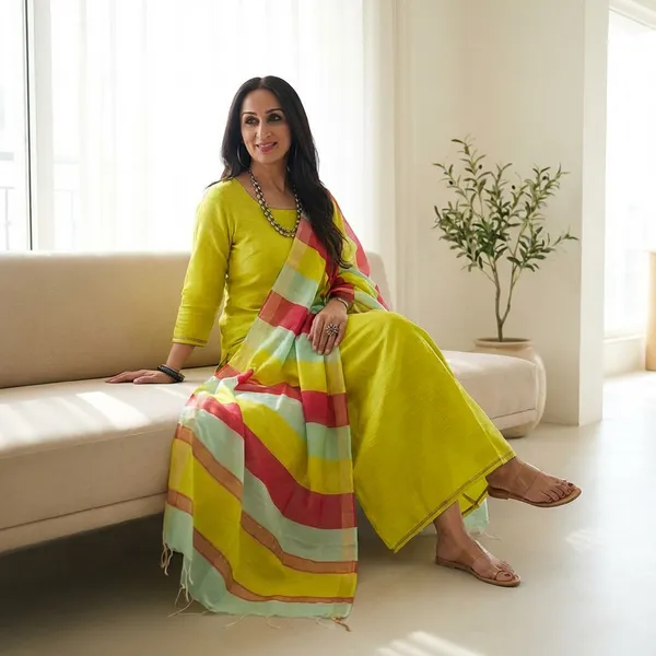 Yellow_Lemon_Banarasi_Cotton_Unstitch_Suit_For_Women