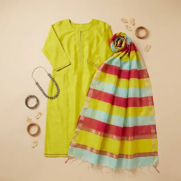 Yellow_Lemon_Banarasi_Cotton_Unstitch_Suit_For_Women