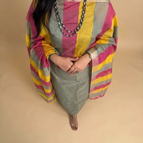 Pista_Banarasi_Cotton_Unstitch_Suit_For_Women