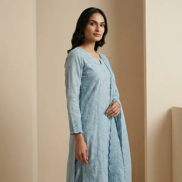 Blue_Mul_Chanderi_Solding_Resham_Embroidery_Cutwork_Border_Unstitch_Suit_For_Women