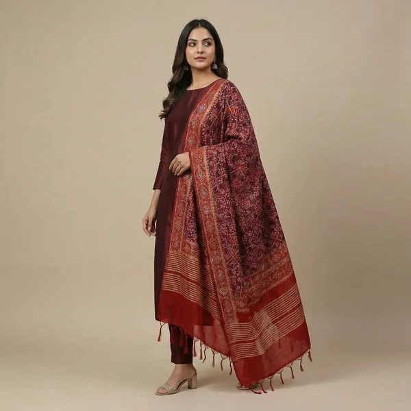 Rani_Banarasi_Silk_Unstitch_Suit_For_Women